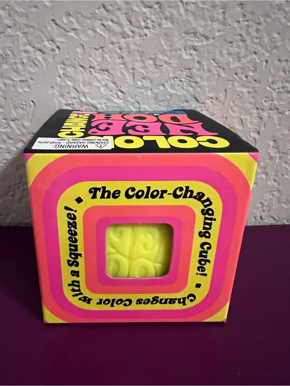 Authentic Needoh Color-Changing Cube - Yellow💛💛💛